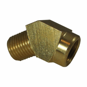 Male & Female 45° Elbow #25D - Brass