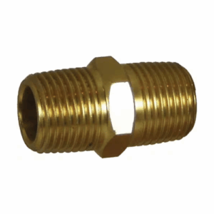 Hex Nipple #27 - Brass