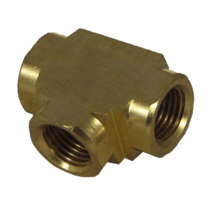 Female Extruded Tee #35E - Brass