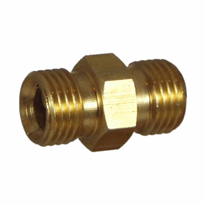 Parallel Coned Hex Nipple #39 - Brass