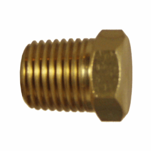 Solid Hex Plug #64S - Brass