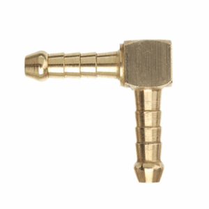 Male Elbow Hose Tail P6 - Brass