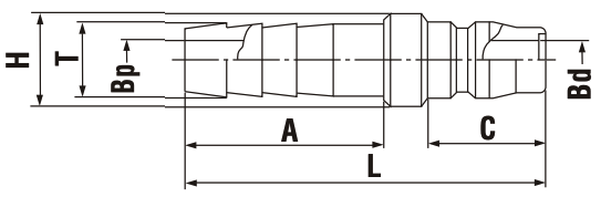 PH Type Plug and Hose Barb Hi Cupla - Nitto - Image 2