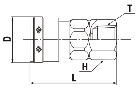 SF Type Socket and Female Thread Hi Cupla - Nitto - Image 2