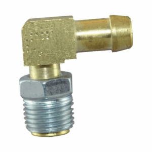 Inverted Flare Male Elbow Hose Tail P6I - Brass