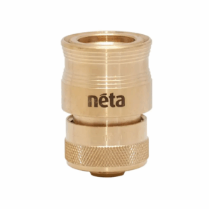 12mm Brass EZ Hose Connector with Stop - Neta
