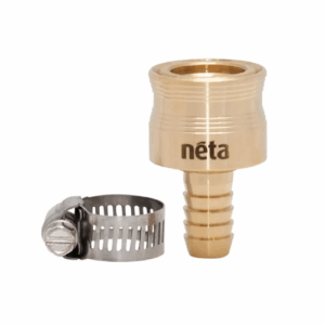 12mm Brass Barb & Clamp Hose Connector - Neta