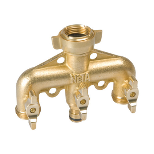 Brass 3-Way Screw-On Universal Tap - Neta