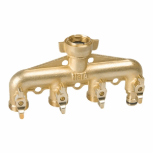 Brass 4-Way Screw-On Universal Tap - Neta