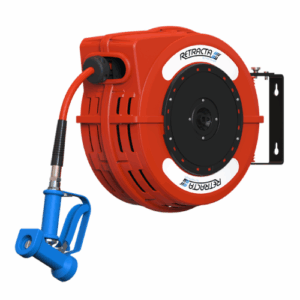 Retracta C1 Hose Reel with Spray Gun (Red) - Hot/Cold Water