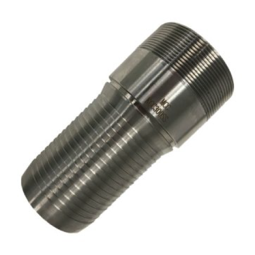 External Crimp Male BSPT/NPT Hose Tail (SS / Carbon Steel)
