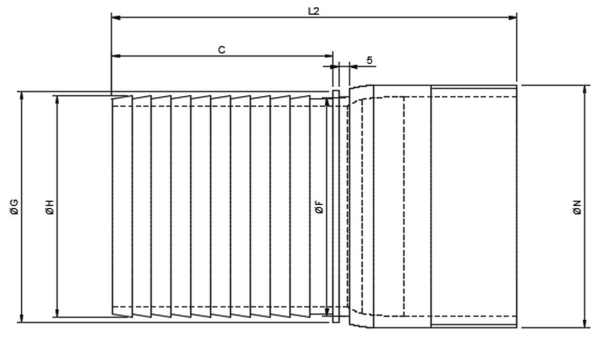 External Crimp Male BSPT/NPT Hose Tail (SS / Carbon Steel) - Image 2