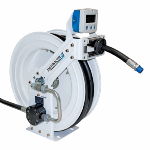 Retracta F Series Metered Twin Pedestal Reel - Oil / Diesel