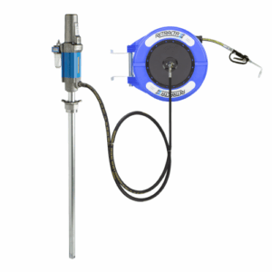 Oil Dispensing System 3:1 R-Series Pump with Retracta Reel and Metered Gun - Macnaught OS100SE-01