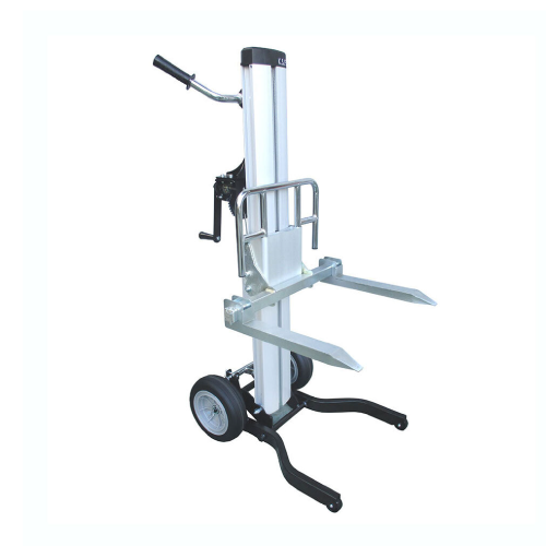 150kg Folding Handle Mast Lifter - Winch Operated Stacker Fork Model - ML2-F