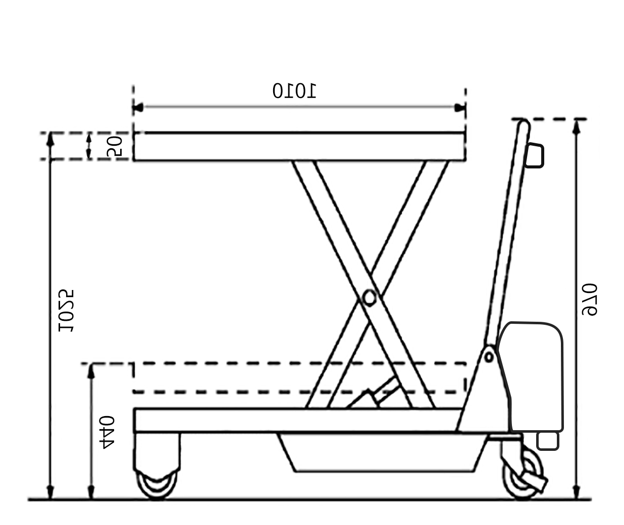 500kg Electric Scissor Lift Table - ETF50 - Image 2