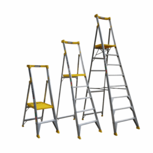 Bailey Pro Aluminium Punchlock Platform Ladder 170kg 2-8 Steps