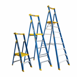 Bailey Pro Fibreglass Punchlock Platform Ladder 170kg 2-8 Steps