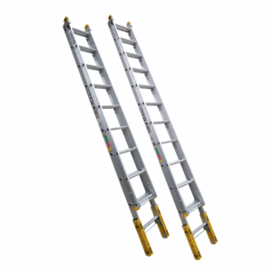 Bailey 150kg Pro Aluminium Extension Ladder with Levellers 10/12 Rung Industrial Punchlock