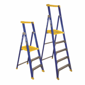 Bailey Platform Ladder Fibreglass P150 MKII Job Station 150kg Rated