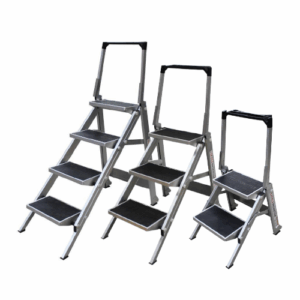 Little Monster Compact 2-4 Step Ladder 150kg Rated - MONLM-A