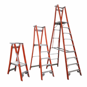 Indalex Fibreglass Platform Ladder 150/180kg Rated - PROPF-A