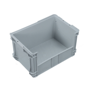 50L Plastic Crate Side Access Mesh Bottom - IH027