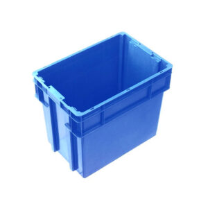 78L Plastic Crate Stack & Nest Container Without Lid - IH2780 BLUE/WHITE