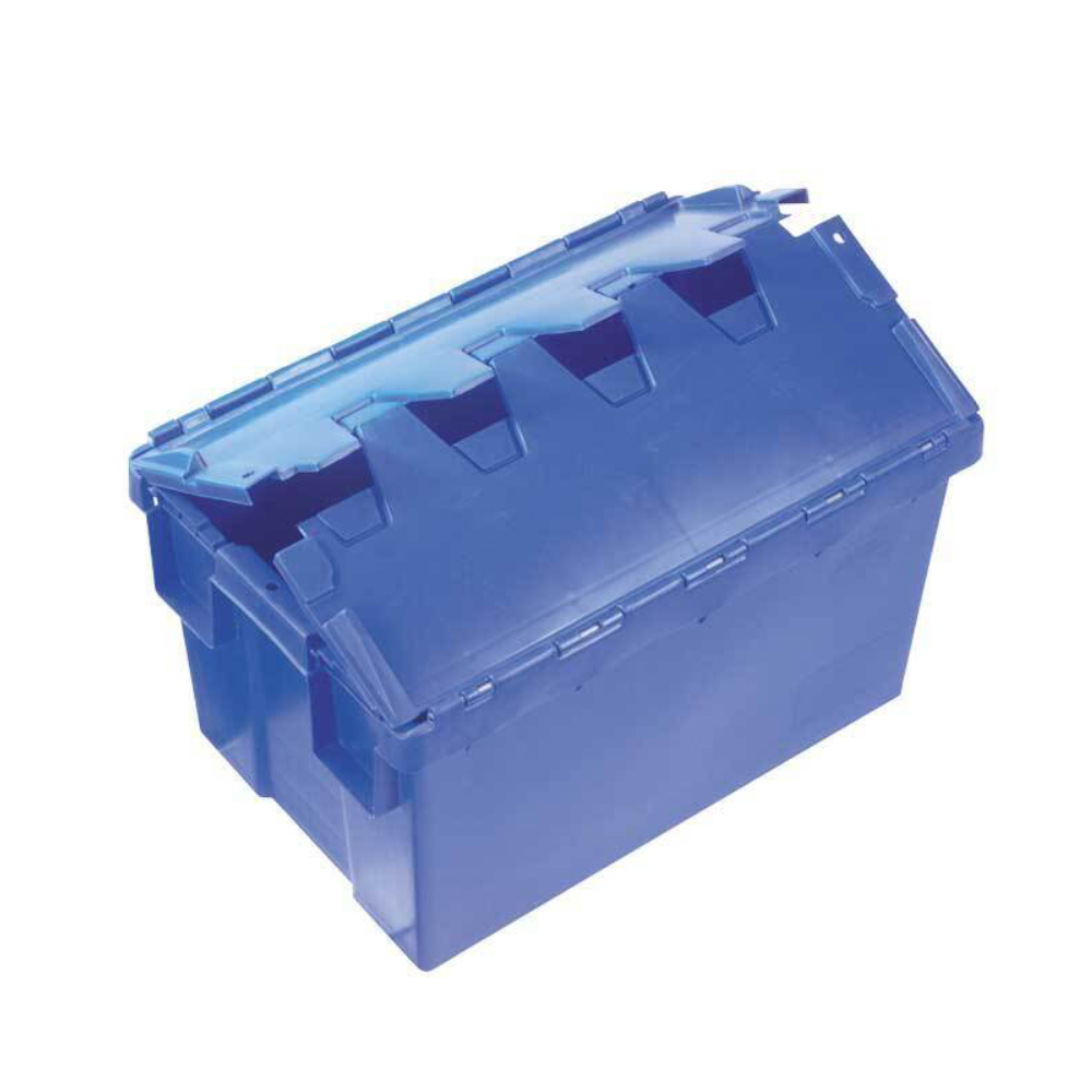 50L Plastic Crate Security with Lid - IH3011