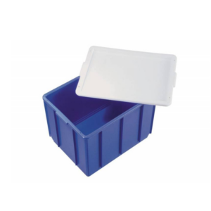 33L Plastic Crate Large Storage Container - IH307 BLUE/WHITE