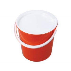 13L Plastic Bucket - N151 RED/WHITE