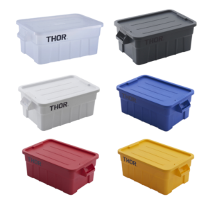 53L Plastic Storage Container with Lid - RT3011 BLUE/CLEAR/GREY/RED/WHITE/YELLOW