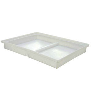 95L 2 Compartment Rotomoulded Plastic Tray - MH1621