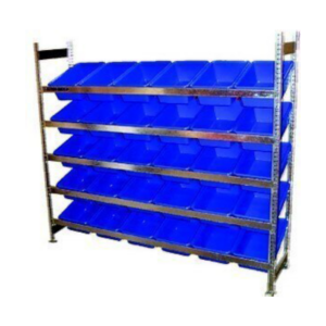 5 Level Bin Action Rack with 30 Blue 16L Bins