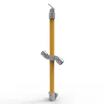 NoWeld Angled Through Post Vertical Mount - Galvanised & Powder Coated