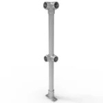 NoWeld Galvanised & Powder Coated Corner Post Surface Mount