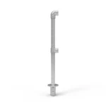 NoWeld Galvanised End Post Removable In-Floor