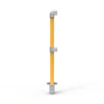 NoWeld Galvanised & Powder Coated End Post Removable In-Floor