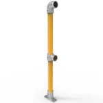 NoWeld Galvanised & Powder Coated End Post Surface Mount