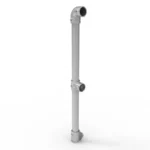 NoWeld Galvanised End Post Vertical Mount