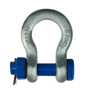Grade S Shackle - Bow Type, Blue Safety Pin