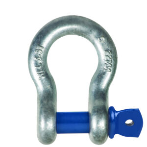 Grade S Shackle - Bow Type, Blue Screw Pin
