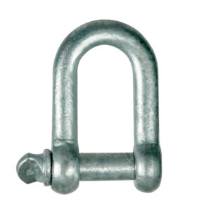 Commercial Grade Shackle - Dee Type, Screw Pin, Galvanised