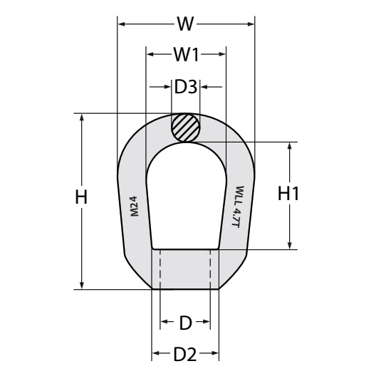 Eye Bow Nut (M24) - Image 2