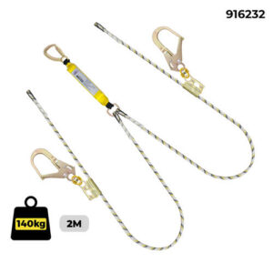 Double Sharpe Edge Adjustable Lanyard (with Triple Action Hook & Scaffold Hooks) - 916232