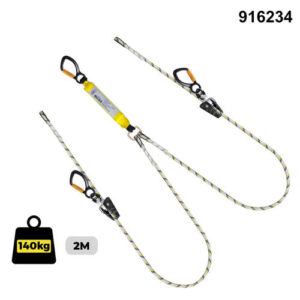 Double Sharpe Edge Adjustable Lanyard (with Aluminium Alloy Triple Action Hooks) - 916234