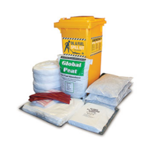 Spill Kit - Oil and Fuel 120L Wheelie Bin Outdoor Premium - SKH120-P