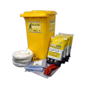 Spill Kit - Oil and Fuel 240L Wheelie Bin Economy - SKHBR240