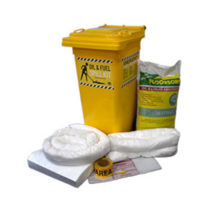 Spill Kit - Oil and Fuel 120L Wheelie Bin Warehouse - SKHE120
