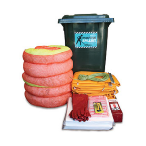 Spill Kit - Marine Wheelie Bin with Containment Boom - SKW360